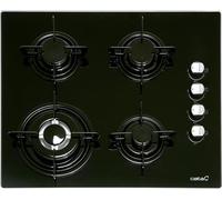CHECARZHN--NO1-Ci 631 Bk A/A Plaque À Gaz Butane 4 Feux. 1 Triple Couronne. Pour Cuisinière À Gaz Naturel. Largeur 59 Cm Puissance Totale De 8 Kw Tiges Et Brûleurs Émaillés.