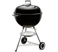 CHECARZHN--NO1-Classic Kettle Barbecue Au Charbon De Bois, Surface De Cuisson Ø 57Cm, Barbecue Avec Couvercle Et Cuve En Acier Emaillé, Thermomètre Intégré Au Couvercle, Trépied Et Roues - Noir (1341
