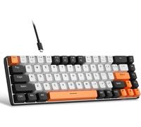 CHECARZHN--NO1-Clavier Gamer Mecanique Qwerty Mk-Box Clavier 60% Gaming Pour Pc Usb-C Clavier Rétroéclairé Led Rvb Hot Swap Clavier De Jeu Pour Pc/Mac/Linux (Blanc Noir)