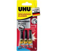 CHECARZHN--NO1-Colle Instantanée Minis Gel - Colle Gel Super Rapide Et Extrêmement Forte Dans Des Mini Tubes Pratiques - 3 X 1 G