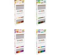 Checarzhn--No1-Colorista Lot De 48 Crayons De Couleur À Base De Cire Pour Des Couleurs Vives Mélangeables, Idéal Pour Les Projets Créatifs - Pointe Fine Pour Un Coloriage Précis