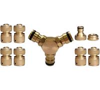 CHECARZHN--NO1-Connecteur À Trois Voies En Laiton Mâle 1/2" 6 Pièces De Raccord De Tuyau D'Eau En Laiton 1/2" Lot De Connecteurs De Ro et 1/2