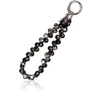 Checarzhn--No1-Cordon De Poignet À Perles Pour Téléphone Portable, Breloques En Cristal Étincelant, Cordon De Téléphone Portable, Bracelet Mains Libres Pour Femme, Pendentif Amovible Transparent (Noi