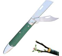 CHECARZHN--NO1-Couteau De Greffage Pliant,Couteau Pliable Greffe D'Élagage,Couteau Greffe Lame Double,Couteau À Greffer Pliable,Couteau De Jardinage De Greffage,Pour Arbre Fruitier De Jardin Horticul