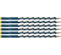 Checarzhn--No1-Crayon Graphite Gaucher - Easygraph S - Lot De 6 Crayons Ergonomiques Fins Hb (Bleu Ardo )