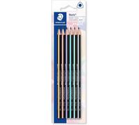 Checarzhn--No1-Crayon Noris 118, Forme Triangulaire Pour Une Écriture Et Un Coloriage Détendues, Très Bonne Qualité, Dureté Hb, 6 Crayons Pastel Sur Carte Blister, 118 Bk6 Pa