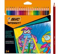 Checarzhn--No1-Crayons De Couleur Couleurs Vives & Intenses Mine Douce & Résistante Forme Triangulaire Ergonomique Lot De 24 - Fabriqué En France