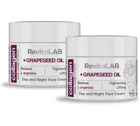 Checarzhn--No1-Crème De Jour Et De Nuit Au Collagène Hydratante Et Anti-Âge, Enrichie En Acide Hyaluronique, L-Arginine, Rétinol Et Filtre À Rayons Uva/Uvb, Pour Personnes De 50 À 65 Ans, 50 Ml (Lot)