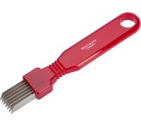 Checarzhn--No1-Décorateur À Cornichon/Coupe-Cornichon À 7 Lames, Longueur 16,3 Cm, Acier Inoxydable/Plastique, Rouge/Argenté, 51242260