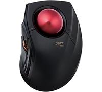 CHECARZHN--NO1-Deft Pro Souris Trackball, Filaire, Sans Fil, Connexion Bluetooth 3 Types, Design Ergonomique, Fonction 8 Boutons, Boule Rouge, Windows11, Macos (M-Dpt1Mrxbk)