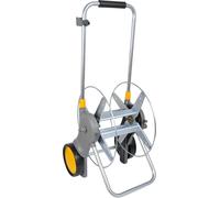 CHECARZHN--NO1-Dévidoir Chariot Pro Métal 90 M Non Équipé Capacité 90 M De Tuyau Ø 12,5Mm, Grandes Roues, Stable, Rangement Et Mousse Sur La Poignée, Livré Avec 2 Raccords Plus [2460R0000]