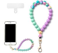 Checarzhn--No1-Dragonne Téléphone Portable Universelle, Bijoux De Téléphone Avec Pendentif & Perles, Bracelet Élégant Compatible Tous Modèles