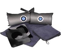Checarzhn--No1-Dry Car Set Lot De 6 Coussins De Déshumidification Pour Voiture - 350 G - Coussin De 1000 G - 2 Chiffons De Voiture - 2 Tapis Antidérapants Pour Voiture