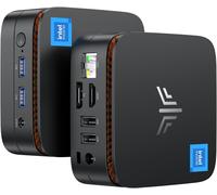 CHECARZHN--NO1-E1 Mini Pc Intel Twin Lake N150(Refreshed N100) 16Go Ddr4 Ram 256Go M.2 Ssd, Mini Ordinateur De Bureau 4K@60Hz Uhd Dual Display Hdmi 2.0+Dp 1.4/Dual Bande Wifi/Bluetooth/Rj45/Tour Pc É