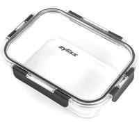 Checarzhn--No1-E981066 Récipient En Verre Incassable 1,5 L Avec Couvercle Hermétique, Passe Au Micro-Ondes, Sans Bpa, Passe Au Congélateur, Réfrigérateur, Conteneur Alimentaire, 23 Cm X 18 Cm X 7,5 C