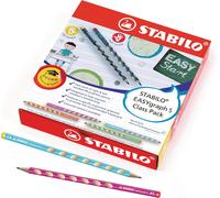 Checarzhn--No1-Easygraph S - Crayon Graphite Ergonomique Fin - Classpack De 48-8 Gauchers Et 40 Droitiers - Couleurs Assorties - Degré Hb