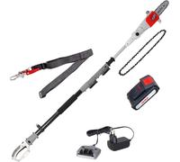 CHECARZHN--NO1-Elagueuse Télescopique Sur Batterie Icps 2020, Longueur De Coupe 20Cm, Sangle & Chaîne De Remplacement Incluse