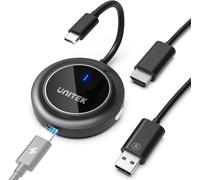 CHECARZHN--NO1-Émetteur Et Récepteur Hdmi Usb C Sans Fil Avec Pd3.0, Transmission Sans Fil Hdmi, Extension Sans Fil Fhd Pour Streaming Vidéo Audio Depuis Ordinateur Portable, Pc Vers Hdtv, Projecteur