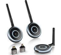 CHECARZHN--NO1-Émetteur Hdmi Sans Fil Avec 2 Récepteurs - Jusqu'À 4 Rx, 5,8G Extension Full Hd 1080P Émetteur Récepteur Hdmi Pour Pc, Caméra, Décodeur Tv Vers Plusieurs Télév urs, Moniteurs, Projecte