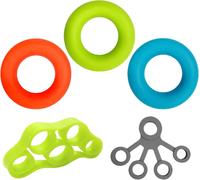 Checarzhn--No1-Ensemble De Renforcement Du Poignet, 3 Renforcements De La Poignée Et 2 Bandes De Résistance Des Doigts Pour Le Soulagement Du Stress, L'entraînement Musculaire, Le Sport, L'escalade,
