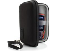 Checarzhn--No1-Etui De Protection À Coque Dure Et Dragonne Poignet - Compatible Avec Le Multimètre Numérique Innova 3320 - Pochette Filet Pour Câbles, Batteries, Pinces Et Autres Outils - Noir
