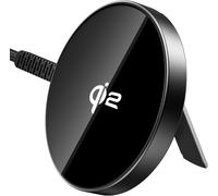 Checarzhn--No1-For Magsafe Chargeur Sans Fil 15 W Certifié Qi2 Avec Support Pour Iphone 16/16 Pro/16 Pro /15/14/13, Galaxy S25, Airpods 4/3/2, Station De Charge Inductive Avec Câble De 1,5 M, Noir