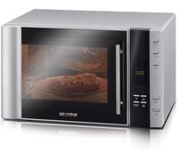 CHECARZHN--NO1-Four À Micro-Ondes 30 L, 2 500 W, Avec Fonction Gril Et Chaleur Tournante, Avec 5 Niveaux De Puissance, 10 Programmes Automatiques, Inox/Noir, Mw 7775