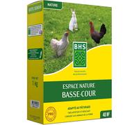 Checarzhn--No1-Gazon Espace Nature Basse Cour - 1kg - 40 M² - Riche En Protéine Destiné Au Bien-Etre Des Animaux En Extérieur - Implantation Rapide Et Homogène Enbc1