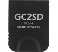 CHECARZHN--NO1-Gc2Sd Adaptateur De Carte De Stockage Micro De Qualité Supérieure Pour Wii, Adaptateur De Convertisseur De Clé De Carte Mémoire Sd Pour Wii Pour Console De Jeu Gc, Adaptateur De Carte(