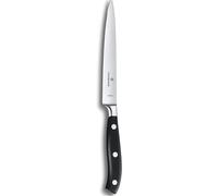 Checarzhn--No1-Grand Maître, Couteau À Trancher Professionnel, Lame Extra-Tranchante, Tranchant Oit, 15 Cm, Manche Plastique, Acier Inoxydable, Noir