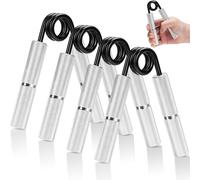 Checarzhn--No1-Hand Grip 4pack, Appareil De Renforcement Du Grip, 50/100/150/200lb, Antidérapant Professionnel, Prévention Des Maladies De La Main, Rééducation Des Doigts (Argent)