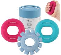 Checarzhn--No1-Hand Grip Anneau D'exercice De Doigt D'avant - Bras 3pcs, Anneau D'entraînement De Doigt De Silicone, Ensemble Doux Et Dur D'exercice De Main Pour L'entraînement, Le Fitness, L'escalad
