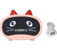 CHECARZHN--NO1-Haut-Parleur Bluetooth, Petit Radio-Réveil Pour Chambre À Coucher, Double Alarme, Affichage Led, Joli Design D'Oreille De Chat Prend En Charge La Mémoire Et Les Cartes Son Usb, Radio F