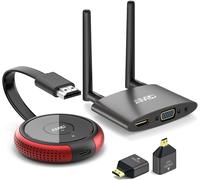 CHECARZHN--NO1-Hdmi Sans Fil, Wireless Hdmi Transmitter Et Receiver, Émetteur Et Récepteur Hdmi Wireless 4K/5G, Transmission D'Écran Hdmi Sans Fil 164Ft/50M De L'Ordinateur Portable/Tv Box Au Moniteu