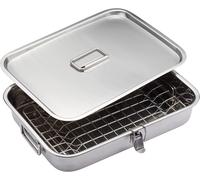 CHECARZHN--NO1-Home Made - Fumoir À Viande Et Poisson Pour Plaques De Cuisson, Four Et Barbecue, 37.5 X 27 Cm