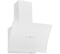 CHECARZHN--NO1-Hotte Aspirante Sans Hotte/Hotte Inclinée 60 Cm/Boîtier Métallique Avec Écran En Verre Blanc/Fonction Évacuation Et Recyclage De L'Air / Ch55060Wa++ / A++ / 42 ¿ 63 Db