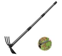 CHECARZHN--NO1-Houe De Jardin Avec 2 Griffes, Largeur 114Cm, Serfouette Binette Trident De Jardin Pour Labourer Et Désherber Le Sol, Cultivateur De Jardinage Manuel¿