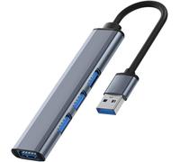 CHECARZHN--NO1-Hub Usb Adaptateur Multiport 4 En 1 Contient 1 Port Usb 3.0 Et 3 Ports Usb 2.0 Pour Macbook Pro, Ordinateurs Portables Windows Et Autres Appareils Dotés D'Une Station D'Accueil.