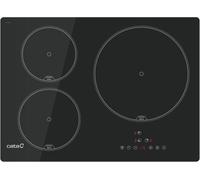 CHECARZHN--NO1-Ib 5003 Bk Table De Cuisson À Induction 3 Zones De Cuisson 9 Niveaux De Puissance Réglables Commande Tactile Avec Avertissement Acoustique Minuterie Puissance 6,5Kw Largeur 60 Cm