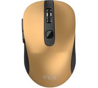 CHECARZHN--NO1-Inca Iwm-233Rg Souris Sans Fil - 2,4 Ghz Rf 1600 Dpi 6 Boutons, Clic Silencieux, Design Ergonomique, Ambidextre, Nano Récepteur Usb - Or/Noir