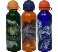 Checarzhn--No1-Jurassic-World Bouteille D'eau En Aluminium Pour Enfants Garçons 500 Ml, 1 Bouteille D'eau De Sport De Couleur Aléatoire Avec Bec De Sécurité Pour L'école, Le Pique-Nique, 3 Ans Et Plu