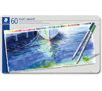 Checarzhn--No1-Karat Aquarell, Crayons De Couleur Aquarellables De Qualité Professionnelle, Grande Miscibilité Des Couleurs, Boîte Métal De 60 Crayons Assortis, 125 M60