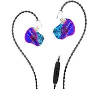 CHECARZHN--NO1-Kbear Storm Écouteurs Intra-Auriculaires Filaires Iem Avec Son Cristallin, Pr De 3,5 Mm Pour Musicien, Chanteur, Musique (Bleu-Violet, Avec Micro)