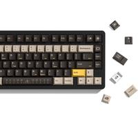 CHECARZHN--NO1-Keycaps Pbt 134, Double Shot Profile Cherry Keycaps, Custom Keyboard Keycaps 60 75 65 100 Pour Cent Pour Ansi Us Clavier De Jeu Mécanique (Caméra Brune)