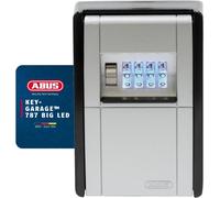 CHECARZHN--NO1-Keygarage 787 Big Led - Boîte À Clés Pour Montage Mural - Avec Rouleaux À Chiffres Éclairés - Pour Jusqu'À 50 Clés - Noir-Argenté