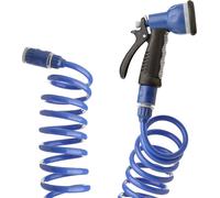 CHECARZHN--NO1-Kit De Tuyau Spirale De 15 M Avec Accessoires En Plastique Anti-Uv, Idéal Pour Terrasses Et Petits Jardins.