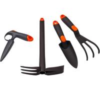 CHECARZHN--NO1-Kit D'Entretien Outils À Main De Jardin Pour Plantes Et Jardinage - Bâton De Plantation - Truelle De Fleurs - Double Binette - Mini Râteau - Plastique Renforcé De Fibre De Verre
