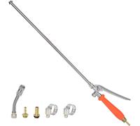 CHECARZHN--NO1-Lance Pulverisateur,1/4"" Y 3/8"" Pulvérisateur De Jardin De Rechange En Laiton,Baguette De Pulvérrisation Universelle Réglable Para Manguera De Jardín
