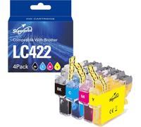 CHECARZHN--NO1-Lc422 Lot De 4 Cartouches D'Encre Avec Puce Compatibles Avec Brother Lc-422Val Lc-422 Lc-422Xl Pour Mfc-J5340Dw Mfc-J5345Dw Mfc-J5740Dw Mfc-J6540Dw Mfc-J6940Dw