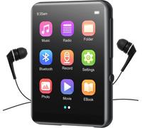 CHECARZHN--NO1-Lecteur Mp3 64 Go Bluetooth 5.3, Lecteur De Musique Hifi Sans Perte Avec Haut-Parleur, Enregistreur Vocal, Radio Fm, Corps Mp3 En Métal À Écran Tactile Complet De 2,4 In, Prend En Char
